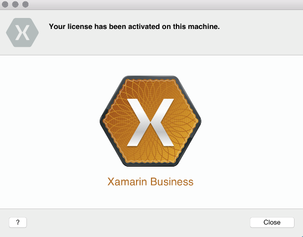 Kết quả sau khi cài đặt thành công Xamarin Android trên MAC